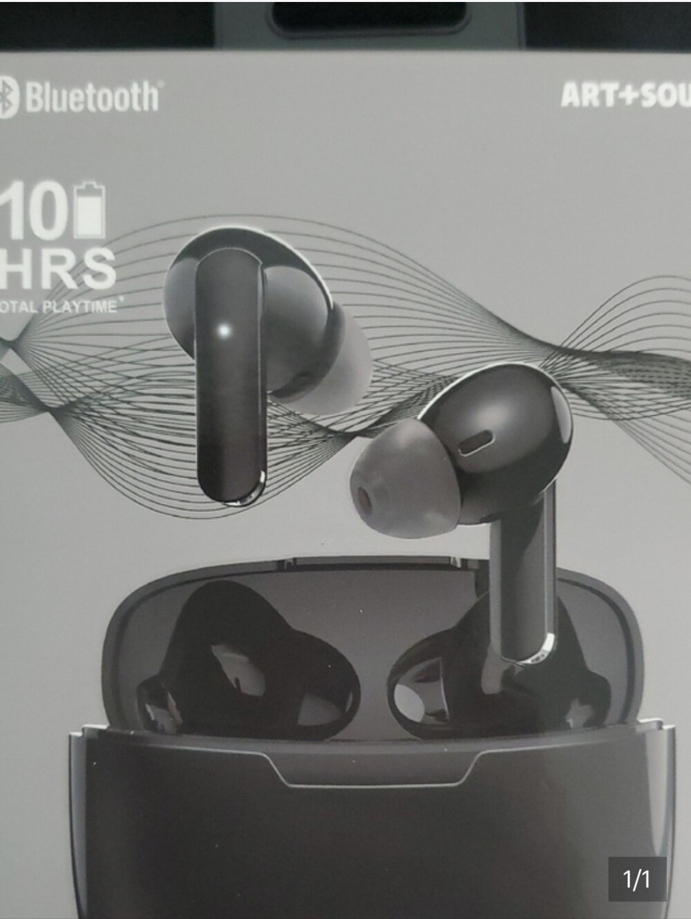 Bluetooth Earbuds with Charging Case, NIB